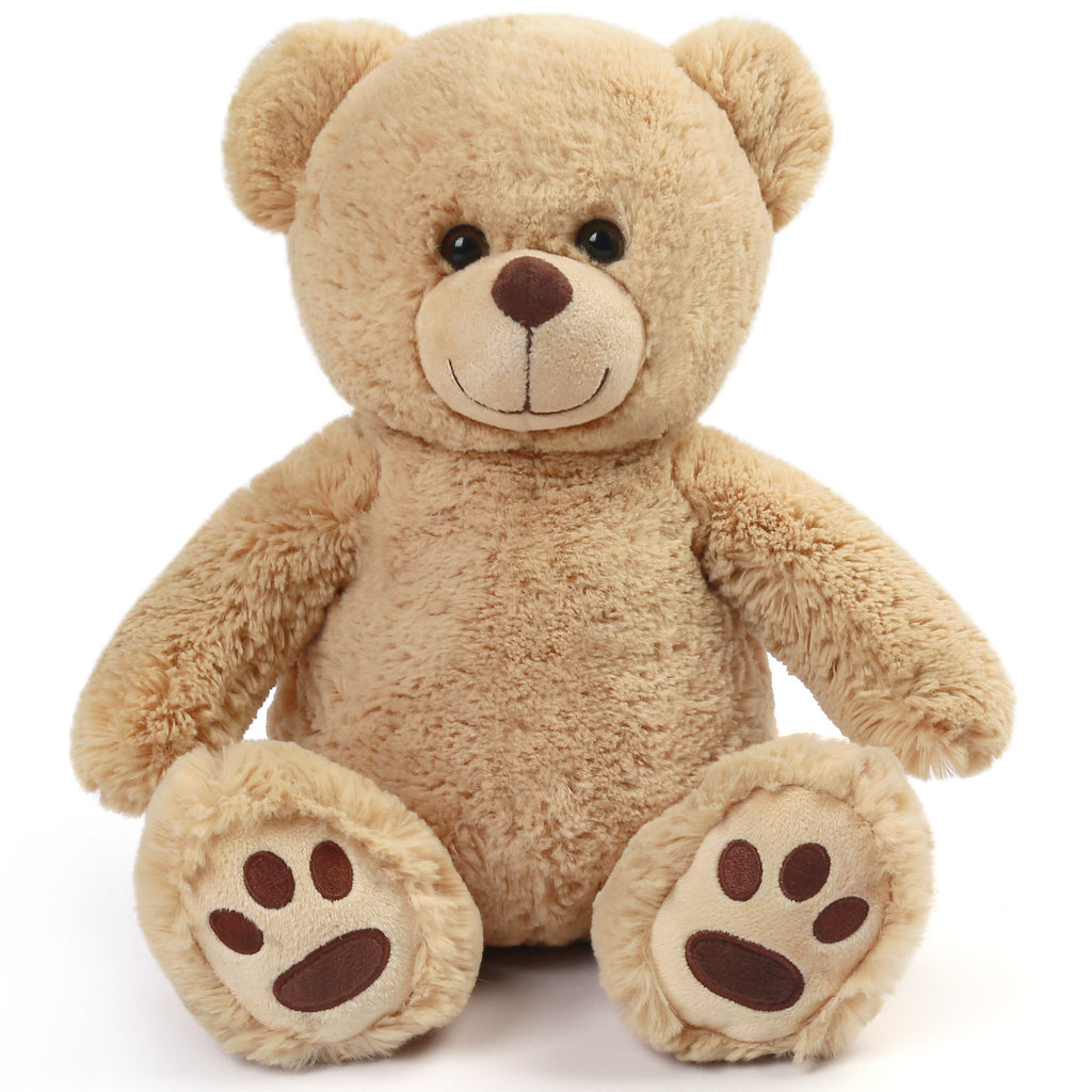 Brown Teddy Bear Stuffed Animal, 12 inch Cute Plush Teddy Bear Toy, Plushies Gift for Kids, Toddlers, Boys and Girls, Easter Decoration