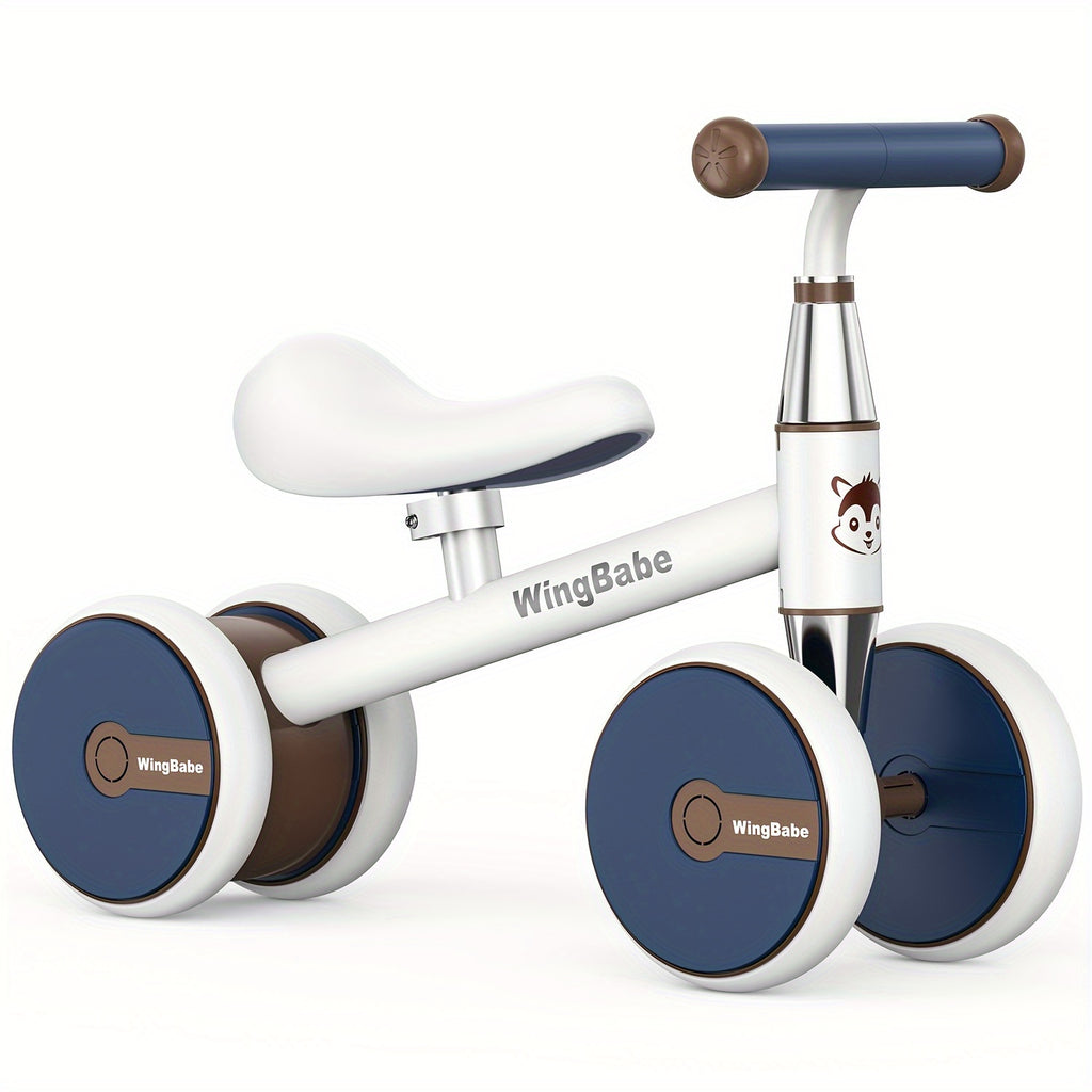 [Perfect First Birthday] Baby Balance Bike for 10-36 Month Toddler Boys & Girls, 4 Wheels Kids First Balance Bike, Perfect First Birthday & Children's Day Gifts