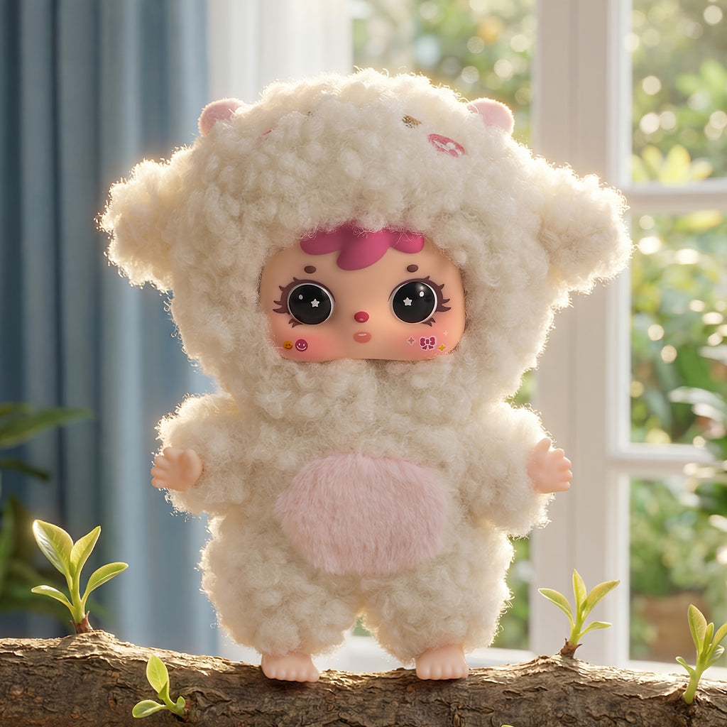 Samuel Cute Pet Series Plush Healing Doll, Cute Rabbit, Bear, Mianyang Shaped, Comes with Hanging Accessories And Birthday Gifts, Style Random 1pc