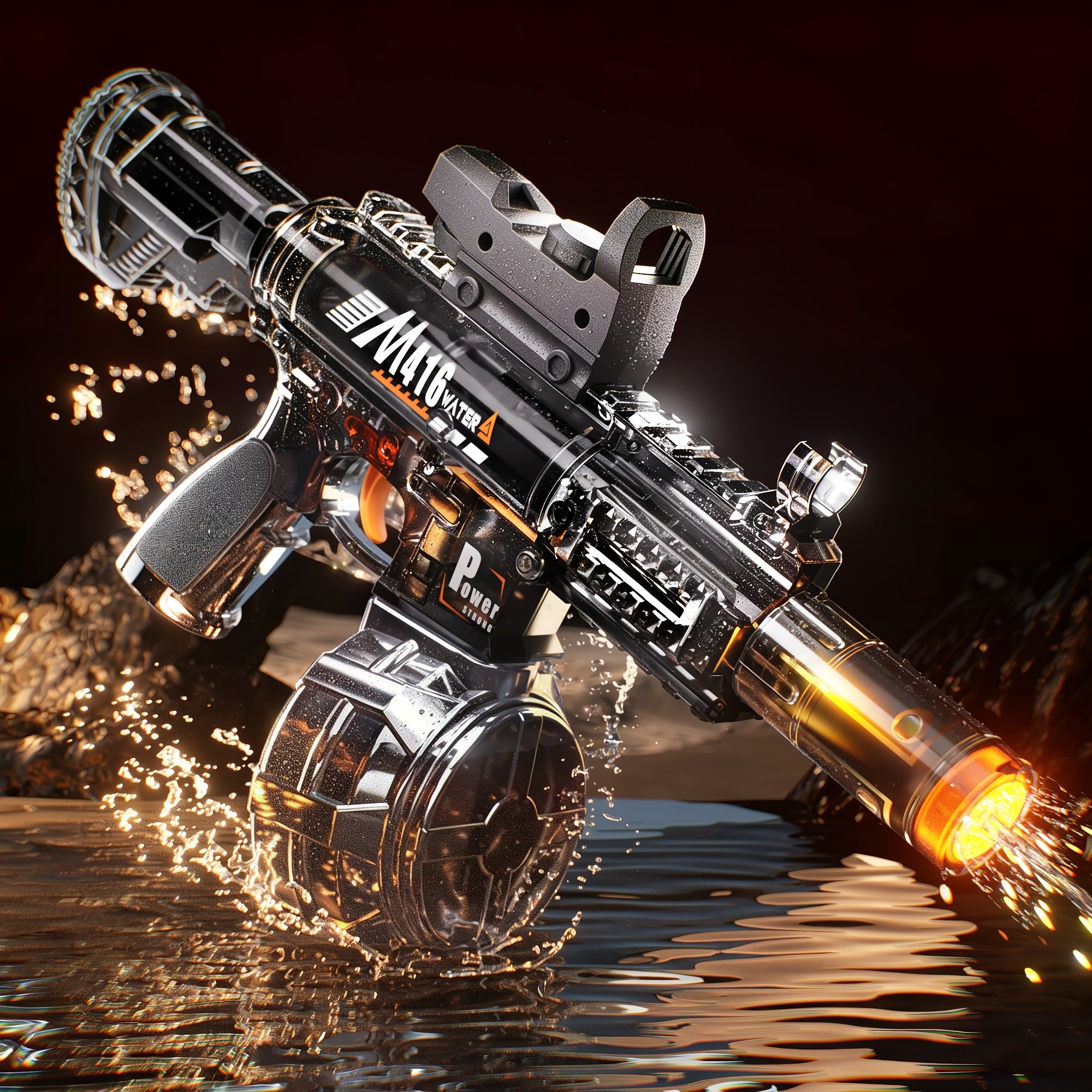 Electric Water Gun for Kids Ages 3-6, Auto Squirt Guns Toys, Large Tank with Sound & Light, Summer Outdoor Pool Beach Party Toys. Birthday Gifts for Boys Girls.