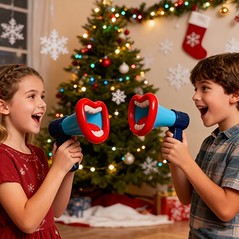 Funny Big Mouth Voice Changer Megaphone Toy for Kids, Multi-Sound Effects Handheld Megaphone, Novelty Prank Toy for Birthday Party Christmas Gift, Interactive Game Prop
