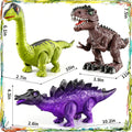 Set of 3 Electric Dinosaur Toys Featuring Sound, Light, And Walking Functions, Perfect Gift for Boys Aged 3 to 7, an Interactive Moving Dinosaur Toy Collection
