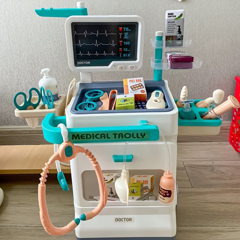 Luxury Doctor Set - 24pcs/25pcs/26pcs Pretend Medical Station Toy Set with Stethoscope And Medical Equipment - Suitable for 3+ Children As Play Toys, Boys And Girls' Gifts