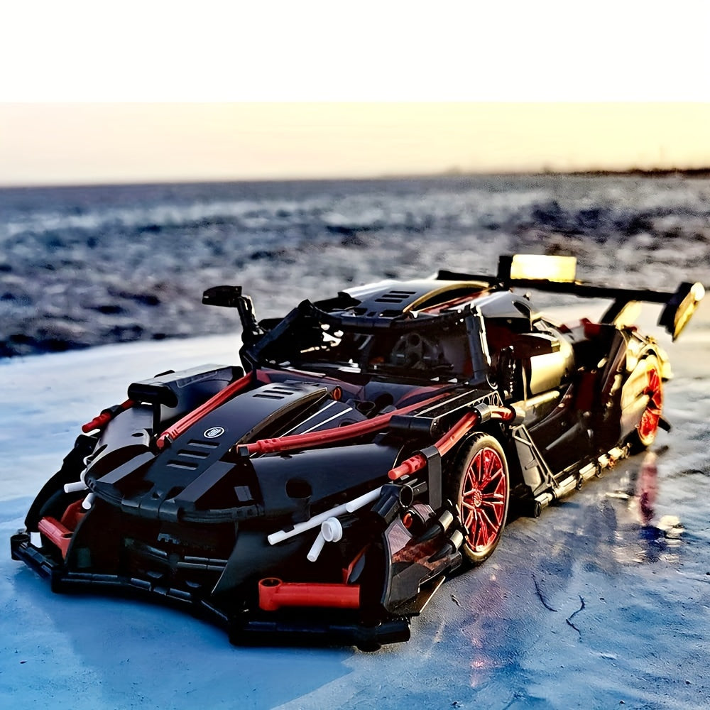 Adults Challenging Car Building Blocks Kit, 1:14 1391pcs Car Model Building Set