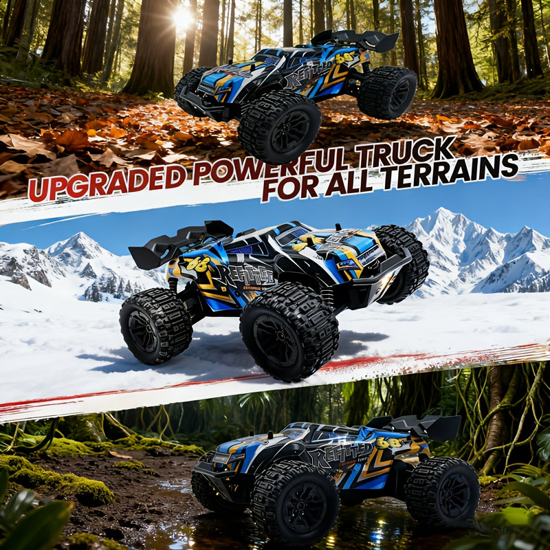 [High Speed RC Monster Truck] High Speed 4x4 All Terrain Remote Control Monster Truck for Adults and Children | Remote Control Car for Racing Enthusiasts, Boys' Holiday Toys, Christmas Gifts