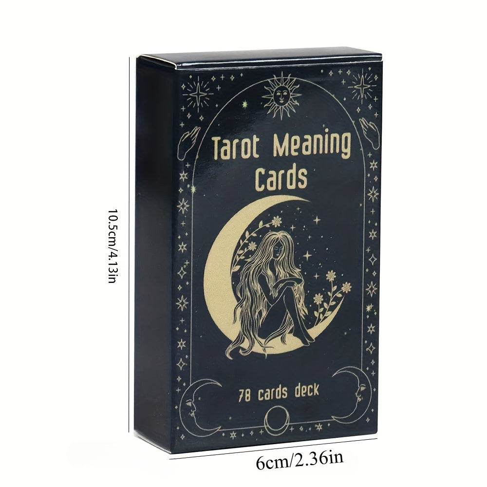 Meaning Cards, Deck Of Cards, Original Tarot Game, Oracle Cards, Divination Party, Desktop Toys, Casual Games, Suitable for Valentine's Day Gifts, Birthday Gifts, Christmas Party Games, Card Games