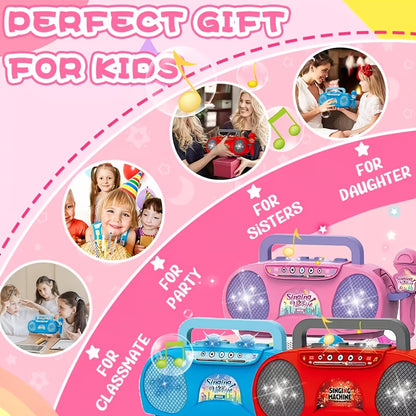A Fantastic Light-Up Singing Toy for Kids Featuring a Microphone, Perfect for Birthdays And Holidays. This All-In-One Music Machine Is Ideal for Boys And Girls Aged 3 to 7