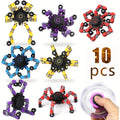 10/15pcs of Assorted Fidget Spinners, Robot Fingertip Toys, Stress-Relief Spinners, Innovative Mechanical Gyro Toys, Party Additions