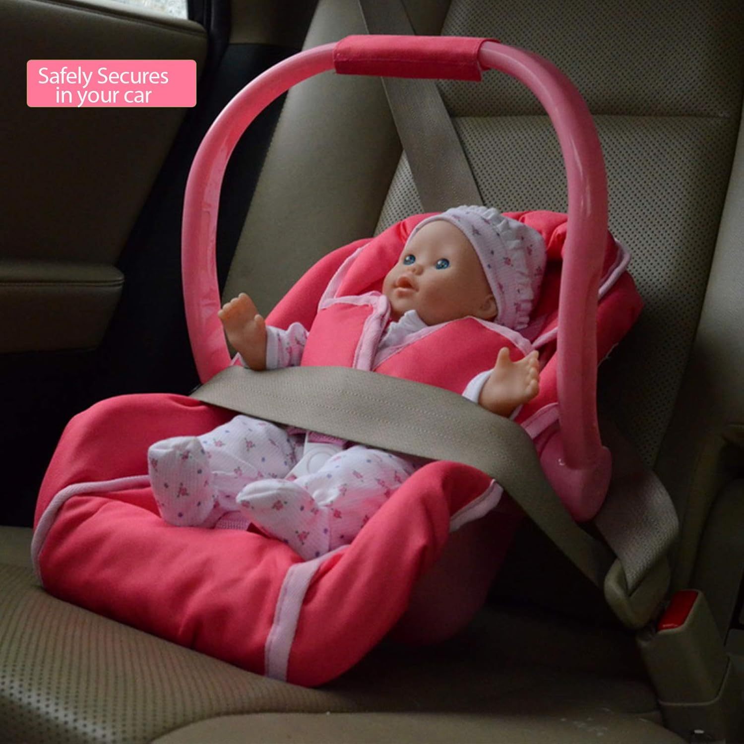 Baby Doll car seat for Dolls Unicorn - Great Baby Doll Accessories for Travel