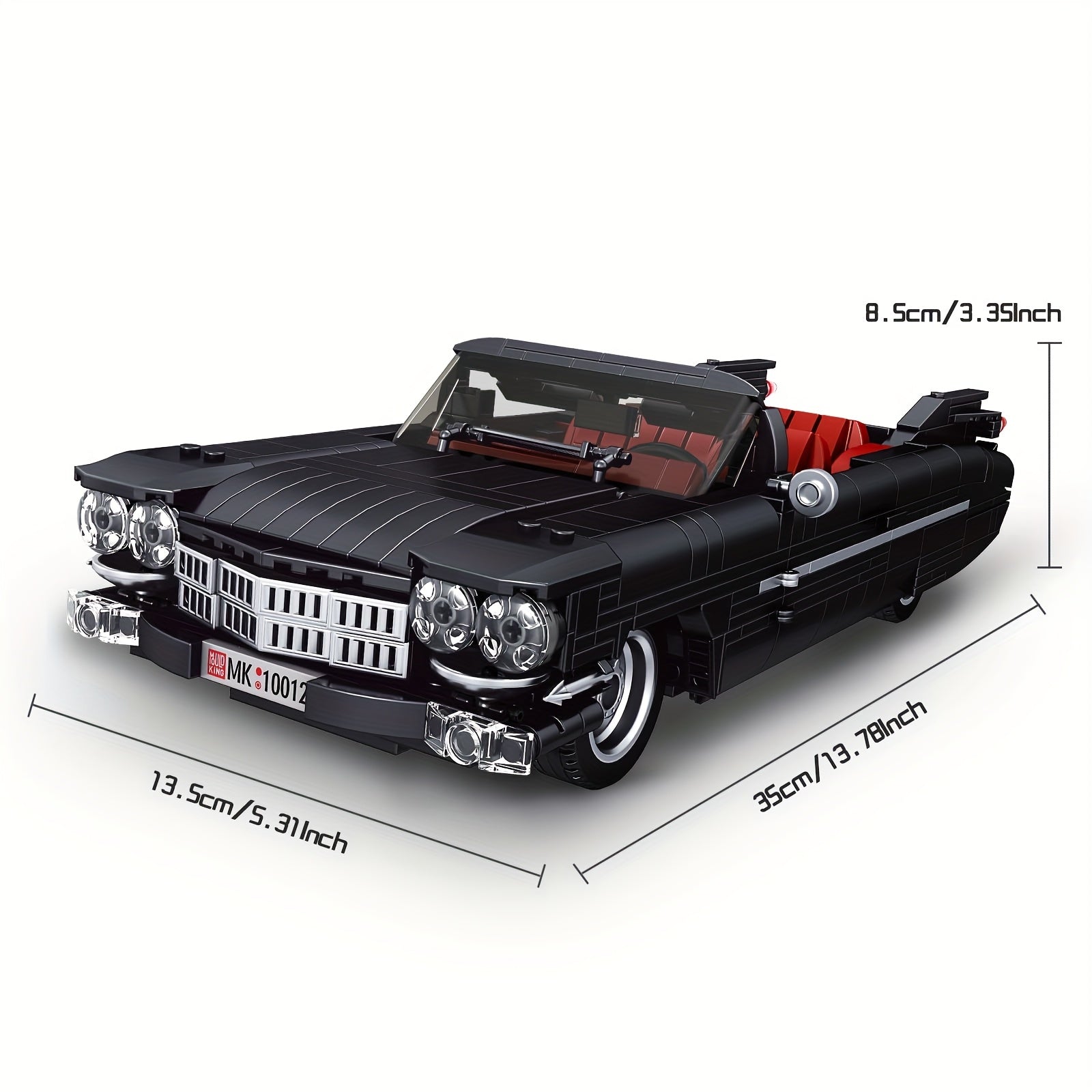 Mould King 10012 Sports Car Building Block Kits, MOC Supercar Car Model Building Sets, Gift for Age 14+/Adult Collections Enthusiasts (1245pcs, Static Version)