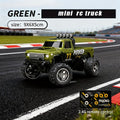 1:64mini RC Truck, Scale Remote-controlled Alloy Toy, 2.4GHz Off-Road Alloy Truck, Monster Off-road Pickup Truck For Boys, Tabletop Decoration, Birthday Gift, Christmas Gift, New Year Gift, With Body Lights And Headlights.Rock Crawler Toy