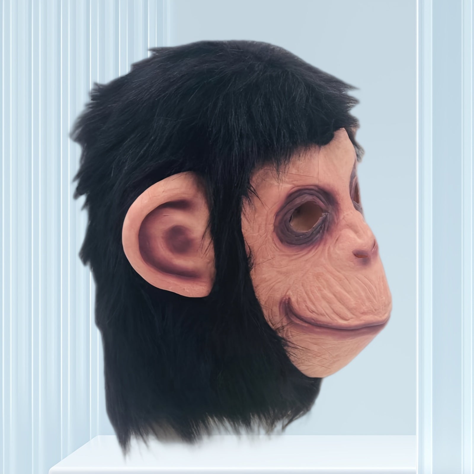 Adult Size Black Gorilla Mask, Realistic Monkey Animal Head Costume, Funky Style Natural Latex, Cosplay Funny, Role Play & Holiday Gift Fashion Monkey Mask