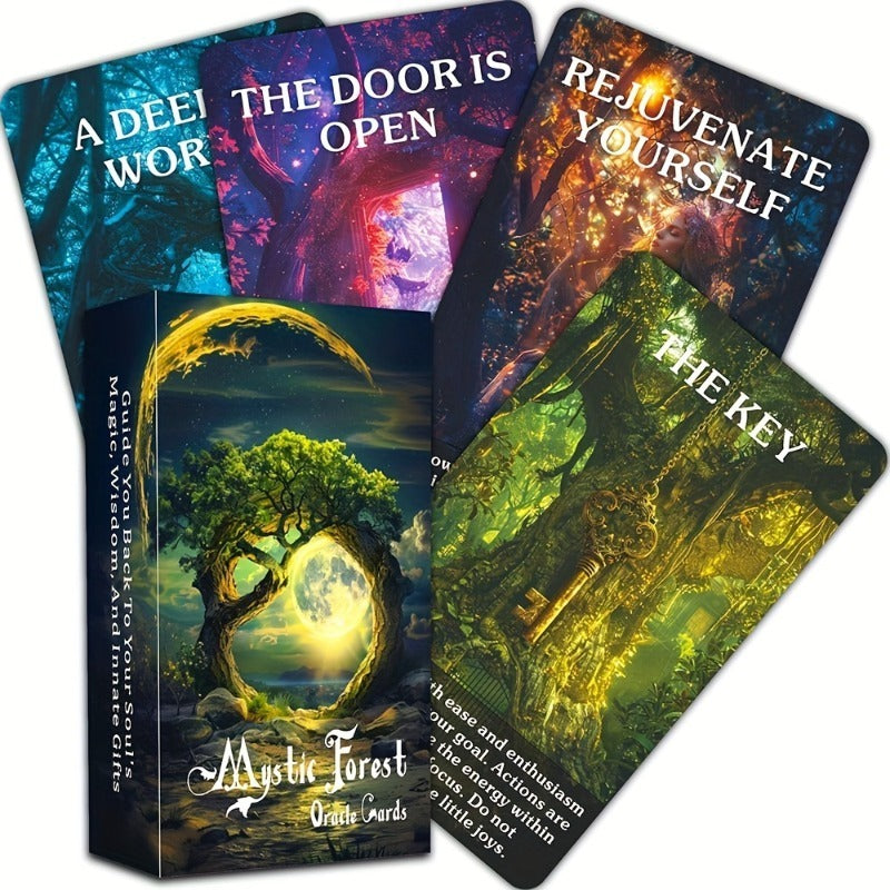 Oracle Cards from The Enigmatic Magic Forest Serve As a Mystical Guide And Source of Inspiration for Those Exploring The Realm of Natural Magic, Especially for Novice Tarot Readers
