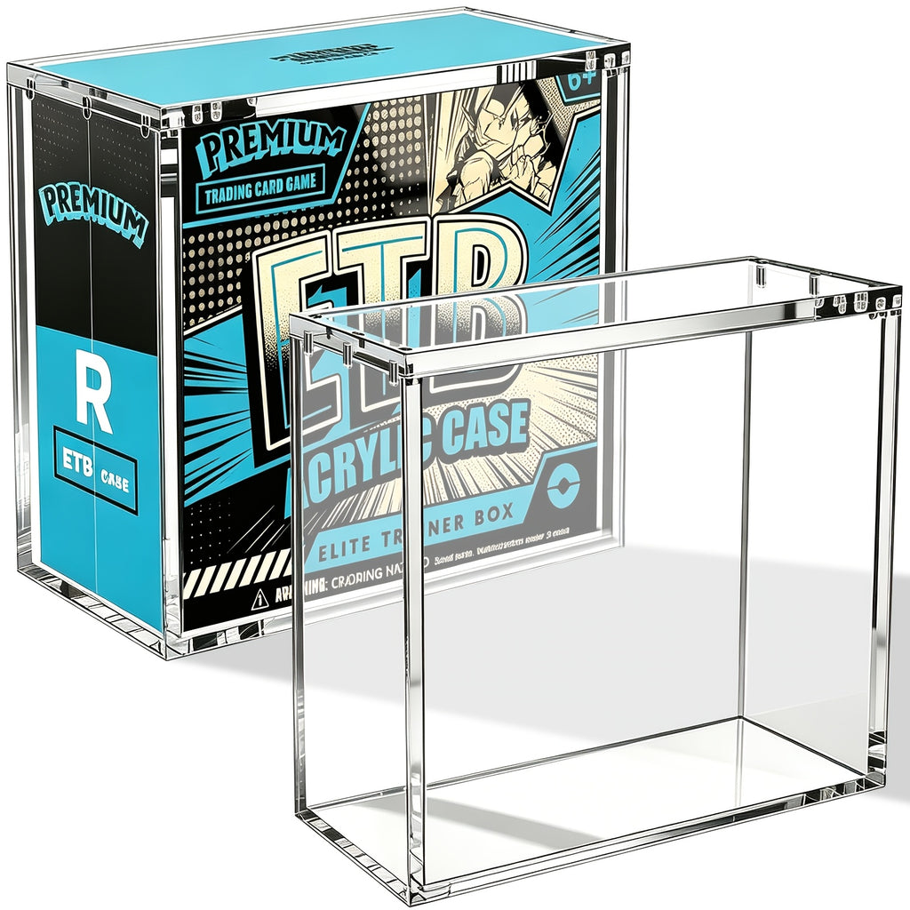 Acrylic Case, Rounded Corner Design, Self-closing Cover, UV Protection, Upgraded Packaging