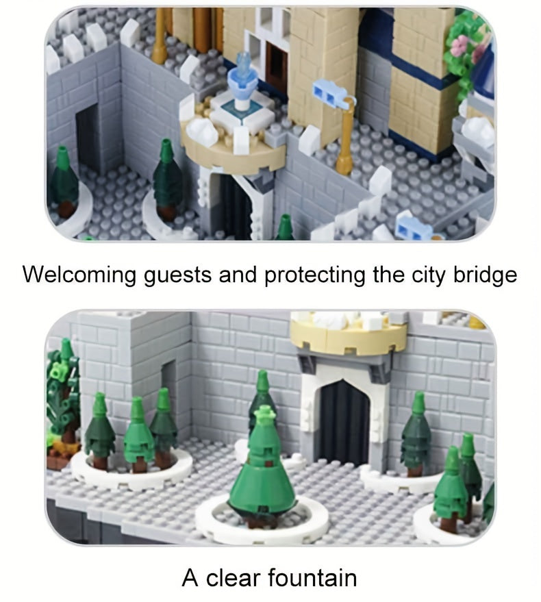 3600pcs Princess Castle Building Blocks | Construction Toys, Gift Box, Ideal for Valentine'S Day, Easter, Thanksgiving, New Year Birthday Gifts, Educational and Decorative, Small/ Size, Theme, Home and Room Decor