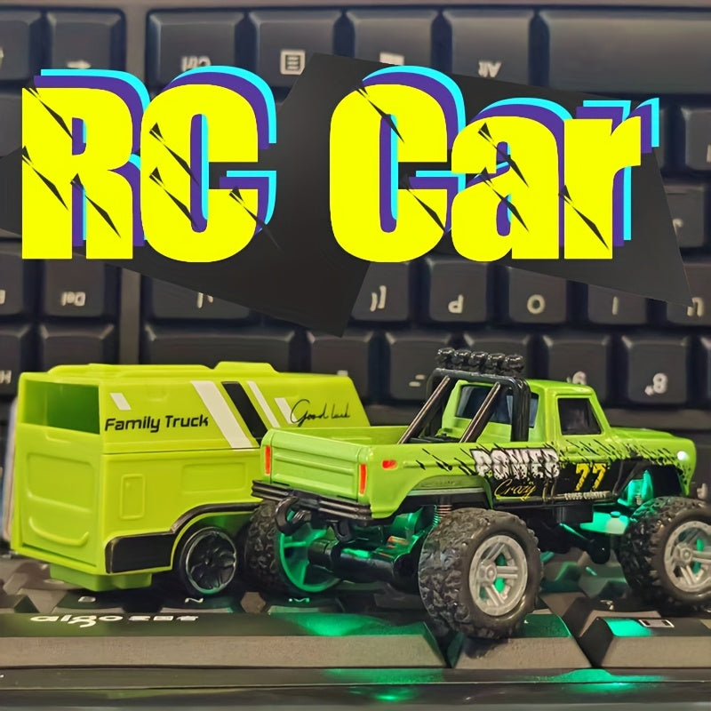 Remote-Controlled Car Toy with Alloy Body & Shock-Absorbing Chassis - Off-Road Vehicle Suitable for Boys, Outdoor/Indoor Racing, - ( Metal Frame) - Christmas/New Year Gift, Speed Races & Coordination Training