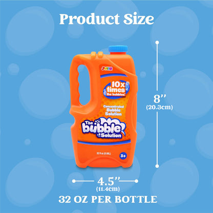 SYNCFUN 2 Bottles Bubbles Refill Solutions 64oz, Bubble Concentrated Solution Suitable for Bubble Machines, Blowers, Wands, Blowers, Easter Party Packs, Party Activities, Suitable for Parks, Weddings