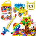 VIAHART Brain Flakes 500 Piece Interlocking Plastic Disc Set - A Creative and Educational Alternative to Building Blocks - Tested for Children's Safety - A Great STEM Toy for Both Boys and Girls!
