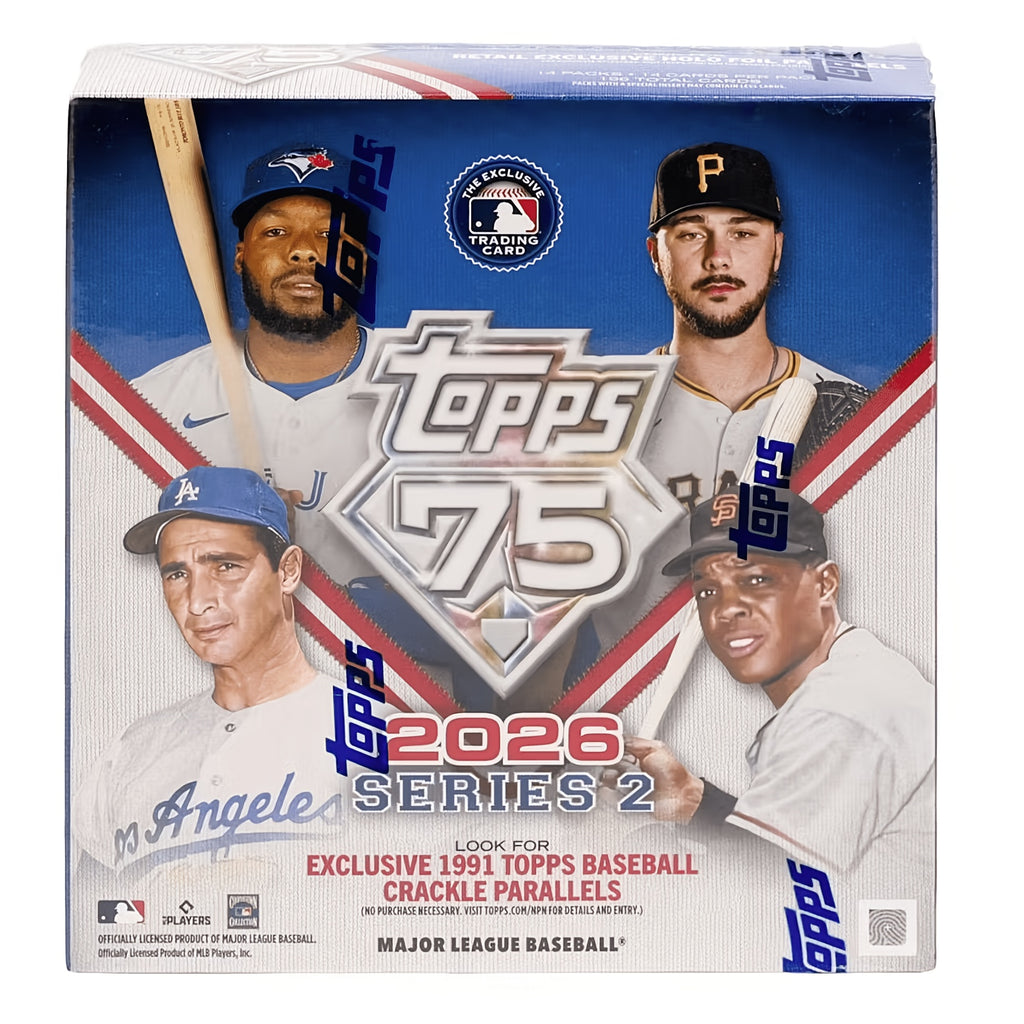 2026 Topps Series 1 Baseball Factory Sealed MEGA Box with (196) Cards +Hobby Pack, Celebrate Topps 75th Anniversary! Look for Autos, Relics, Parallels, RCs & Much More!