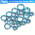 21pcs Alloy Steel Ball Bearing Set, High-Speed Sealed Bearing Set, Replacement for 1/18 RC Crawler, Traxxas Slash 4X4