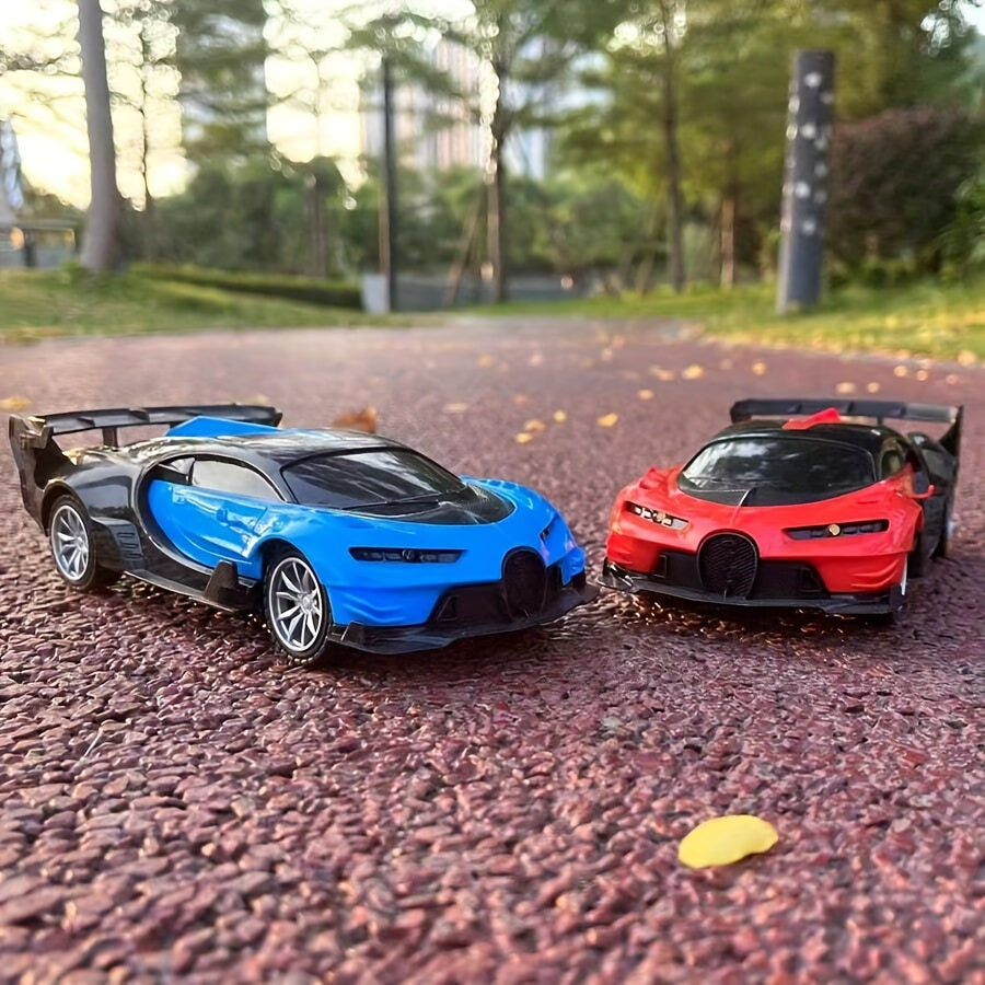 1:24 Four-Channel Remote Control Car Toy Simulation Model with LED Lights, High-Speed Drift Remote Control Cars, Birthday Gifts Christmas, Halloween Gifts