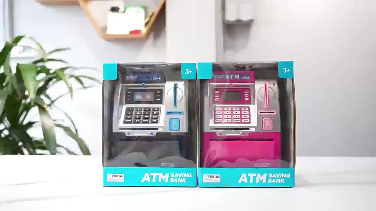 Electronic Money Bank with Debit Card And Cash Scanning Function - Coin And Bill Slot, Balance Calculator, Digital Safe, Combining Savings Security Device And ATM Function