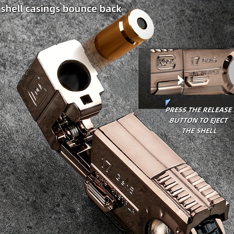 Knock 17Gen5 One-Touch Cartridge Alloy Finger Pistol - Fidgety Fingertip Stress Relief Toys - Case Throwing Softball Guns, Fidgety Novelty And Mischievous Toys, Perfect Gift!