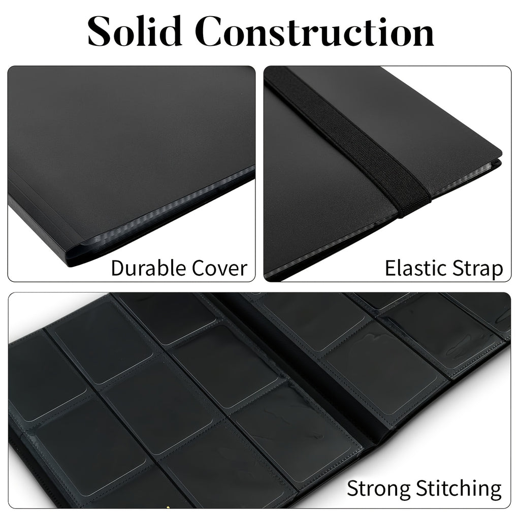 Lumus&Solem 7/10 Pack 9 Pockets Trading Card Binder, Each Card Binder Can Hold Up 360 Cards, Fit For PTCG, Baseball, Football, Basketball, K-pop Photocard