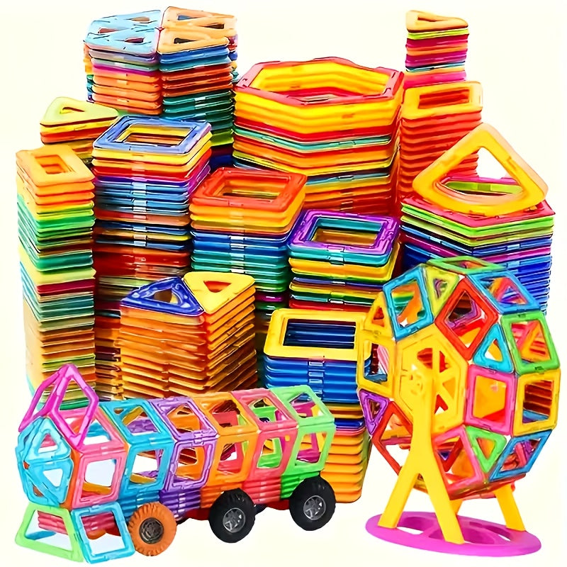 67pcs Magnetic Building Blocks, Magnetic Tiles, Large STEM Building Kits, DIY Children's Toys, Creativity Beyond Imagination, Toys for Boys And Girls, Random Colors, Suitable for Birthdays, Halloween, And Christmas Gifts