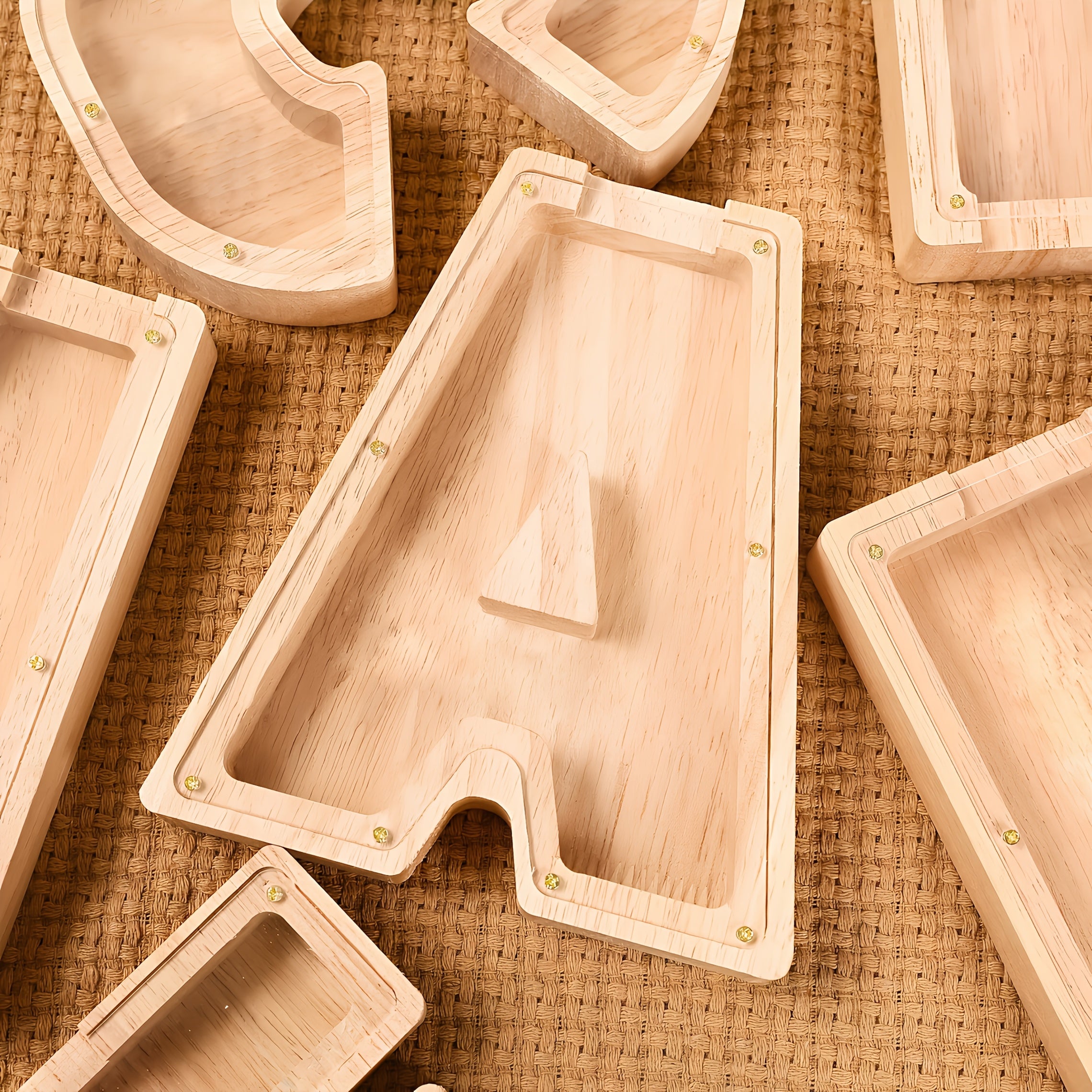 Wooden Alphabet Money bank for Coin Bank for Boys And Girls, Perfect Birthday Gift for Kids