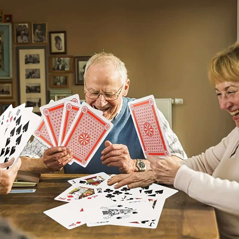 Extra-large Playing Cards, 2x/4x/6x Size Poker Cards, Giant Game Cards, Tabletop Fun Games, Suitable For Parties And Outdoor Entertainment
