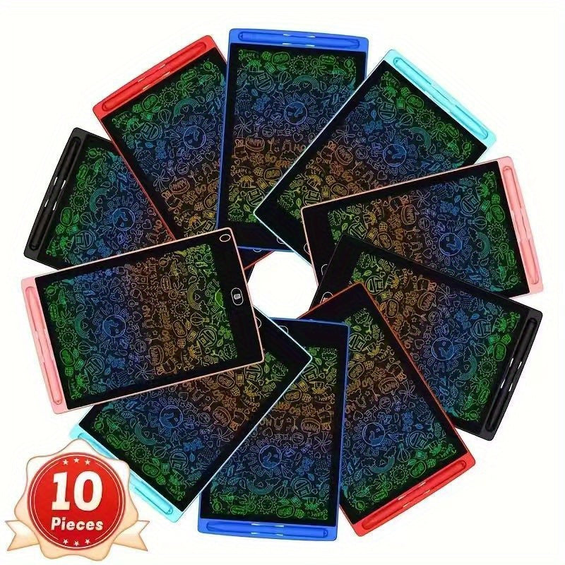 [Ideal Gift] 10/20pcs LCD Writing Board, Suitable for Children Aged 3-8-8.5-inch Reusable And Erasable Doodling Board, Blue, Red, Green, Pink - Ideal Educational Toy, Perfect for Drawing, Birthday And Festival Gifts Creative Play Takes Time! Colorful Tabl