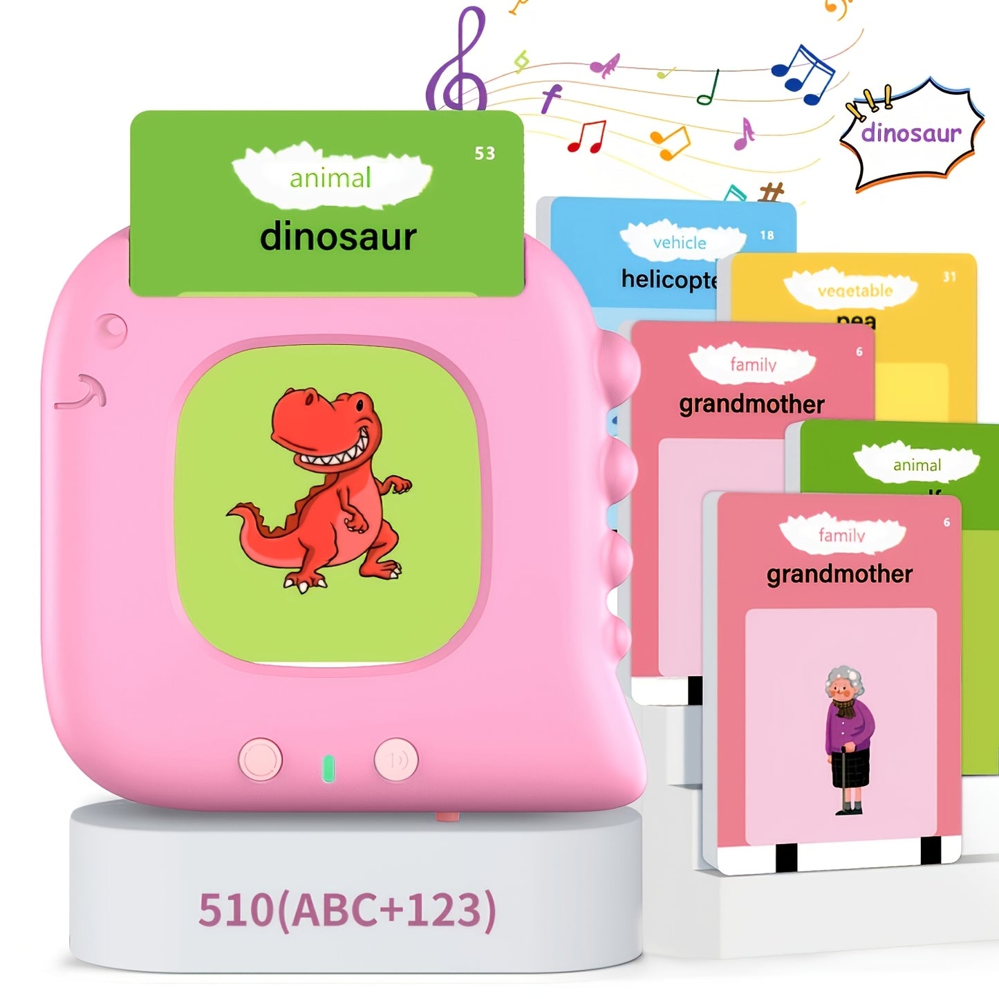 Talking Flash Cards for Preschooler 3 4 5 6 Years Old, Language Learning with 224-510 Words, Pocket Speech Relax And Autism Playthings, Children's Sensory Educational Device,, Learning Educational Gifts for Boys And Girls.