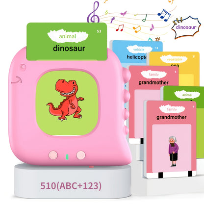 Talking Flash Cards for Preschooler 3 4 5 6 Years Old, Language Learning with 224-510 Words, Pocket Speech Relax And Autism Playthings, Children's Sensory Educational Device,, Learning Educational Gifts for Boys And Girls.