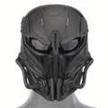 Fronsra Cyberpunk Full Face Mask - Breathable, Anti-Fog Nylon Cosplay Helmet for Halloween & Carnival Parties, for Halloween, Autumn