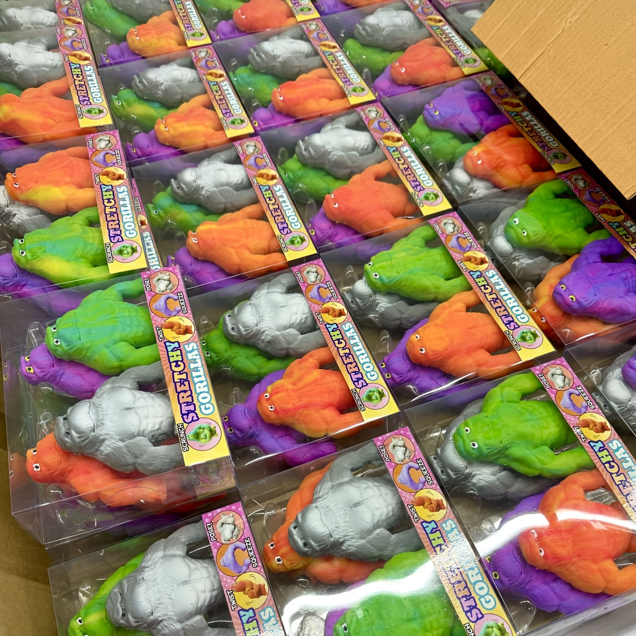 Super Stretchy Gorilla Fidget Toy, Squeeze Monkeys Stretchy Monkey- Original Sensory/Fidget Collectible Toys Holiday Party Gifts, Christmas, Halloween, Easter Basket Stuffing.The Filling Material Is PVA Sponge, Not Sand