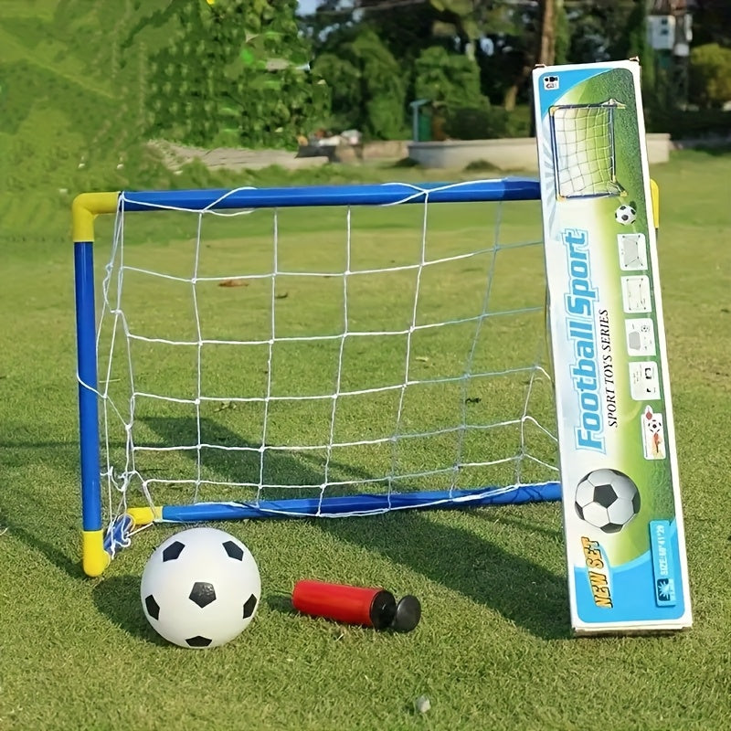 [Indoor/Outdoor Football Set] 2pcs Youth Football Set-Portable and Easy-to-assemble Goal, Suitable for Indoor/Outdoor Play, Family Entertainment, Birthday Gifts, Football Gifts