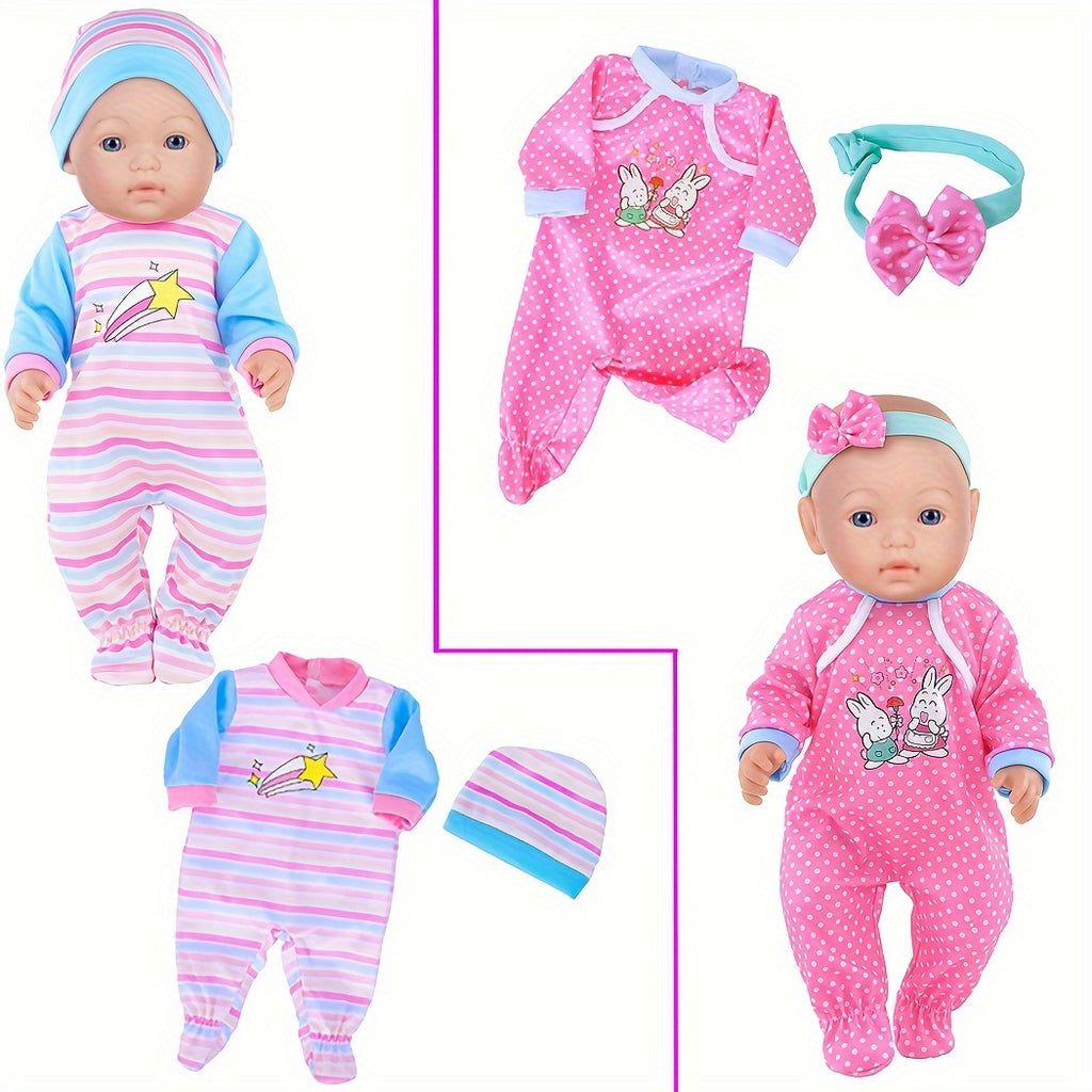 This Set Includes 10 Outfits And Additions for Dolls Measuring 14-16 Inches And 43Cm/17 Inches, Perfect As a Christmas Gift for Children Aged 3 to 12