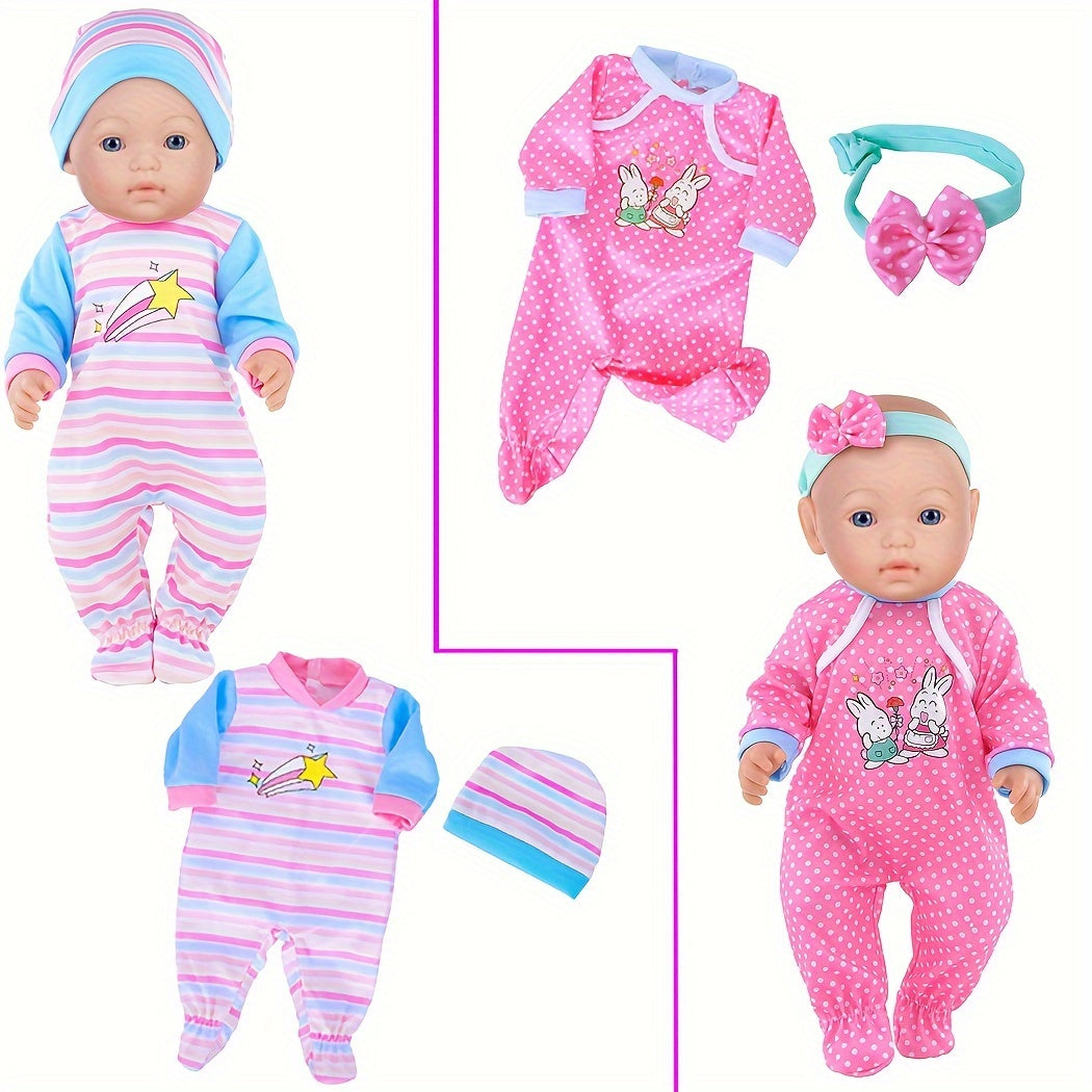 This Set Includes 10 Outfits And Additions for Dolls Measuring 14-16 Inches And 43Cm/17 Inches, Perfect As a Christmas Gift for Children Aged 3 to 12