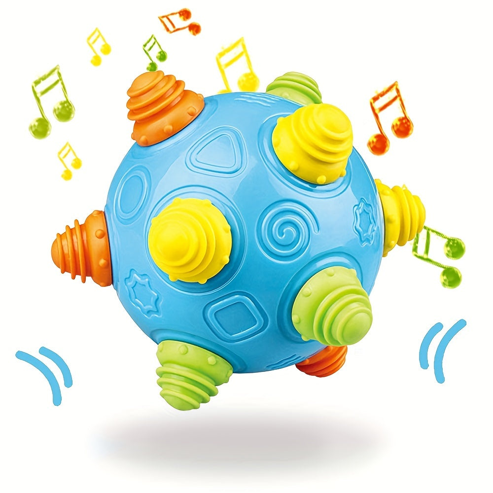 Music Shake Dancing Ball Toy - BPA Free Bouncing Sensory Developmental Ball for Boys And Girls Interactive Electric Rolling Ball with Fun Sounds And Melodies Encourages Jumping And Crawling, Easter