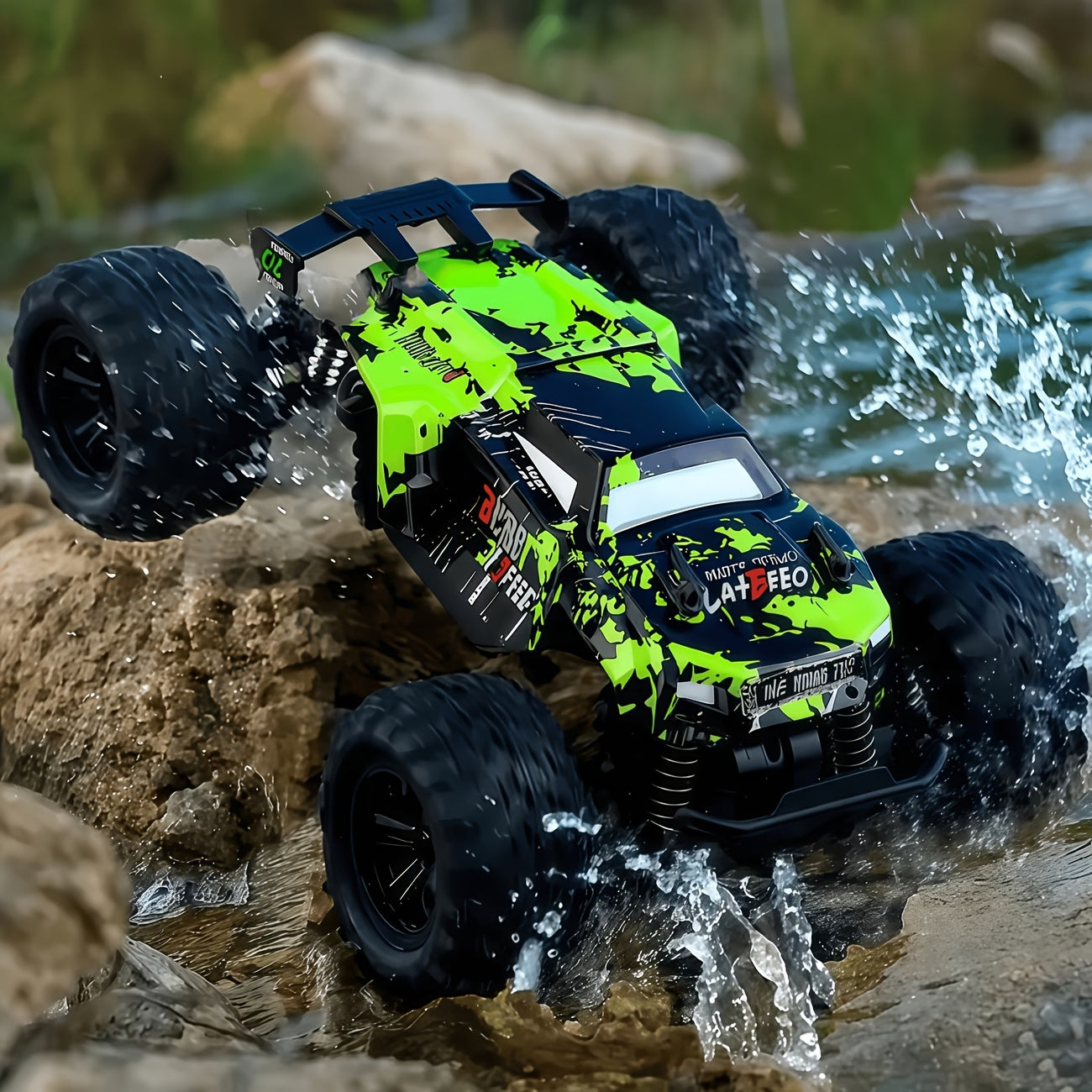 US Suggests a Remote-Controlled LED Car Designed for Kids, Ideal for Outdoor Off-Road Racing. A Great Option for Christmas And Birthday Presents