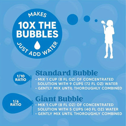 JOYFY 32oz Bubble Solution Refills, Bubble Concentrated Solution Suitable for Bubble Machines, Blowers, Wands, Blowers, Easter Party Packs, Party Activities, Suitable for Parks, Weddings