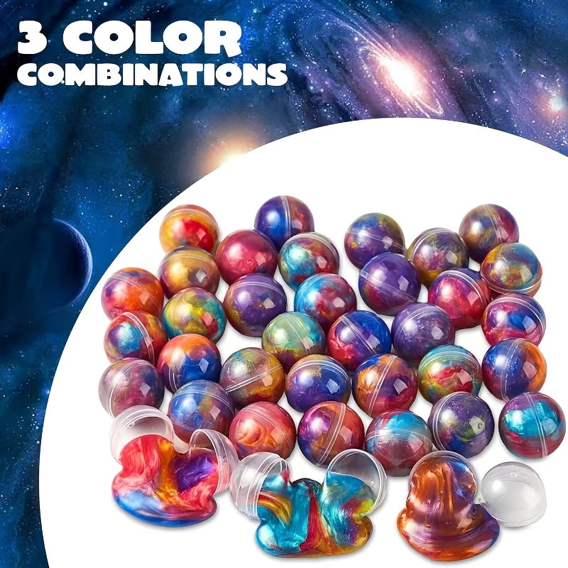 Set of 36 Galaxy Slime Balls for Party Gifts, Ideal for Classroom Rewards And Party Supplies