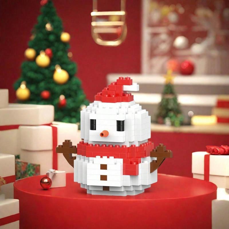 Christmas Series Small Assembly Insert Building Blocks Santa Claus Toys - for Children - Holiday Surprise Gift - Suitable for Christmas & Halloween - Perfect Gift for Boys & Girls