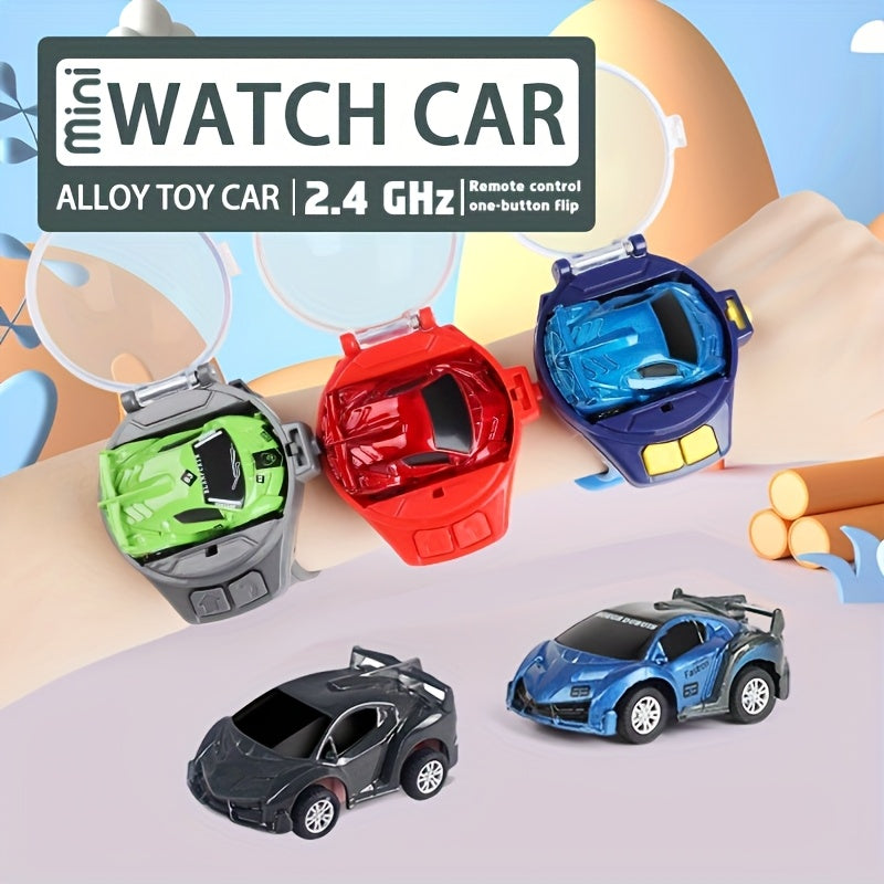 Kids Remote Control Car Toy, Alloy Metal, 2. 4 GHz Wireless, USB Rechargeable With Flashing Lights, Sports Theme, Push Button Control, Battery Powered, Gift For Boys & Girls - Available In Black, Blue