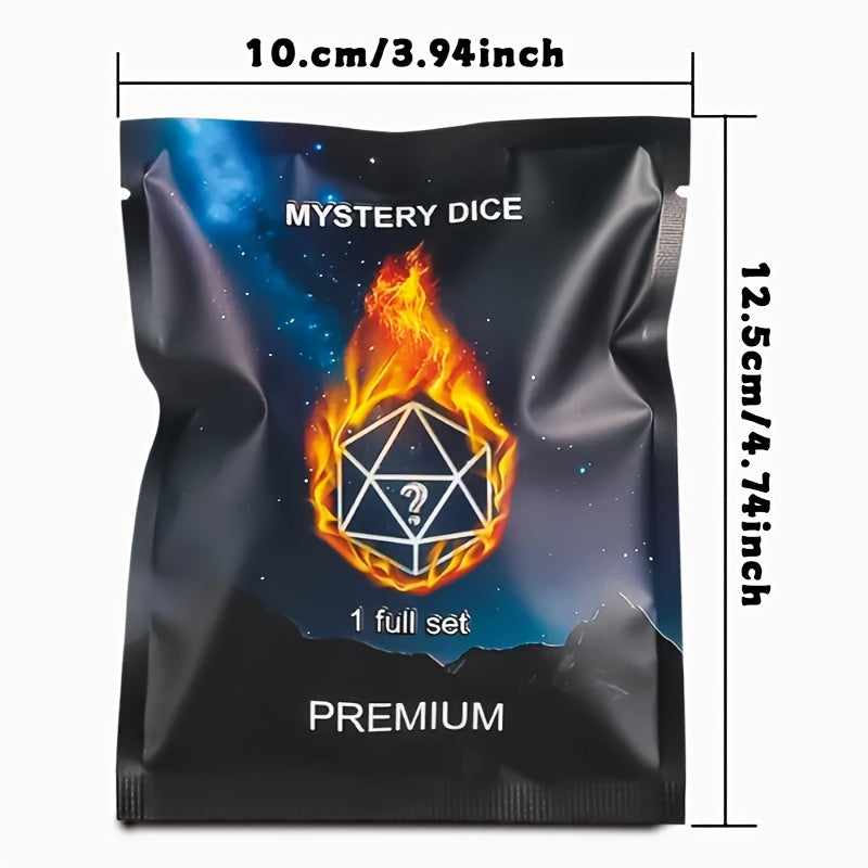 Blind Box - 7pcs Random Style Boutique Mystery Dice Set, Surprise Box Of DND Polyhedral Dice, Wide Range Of Patterns, Gaming Dice, Suitable For Role Playing, Table Party Games, Unique Gifts For Gamer
