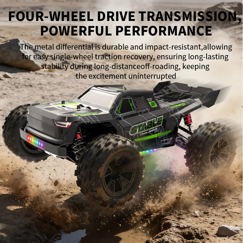 Brushless High-speed Off-road Vehicle, 70KM/ H, Carbon Brush Motor 40KM/ H, 1:16 High-speed Off-road Vehicle, Suitable as a Christmas Birthday Gift