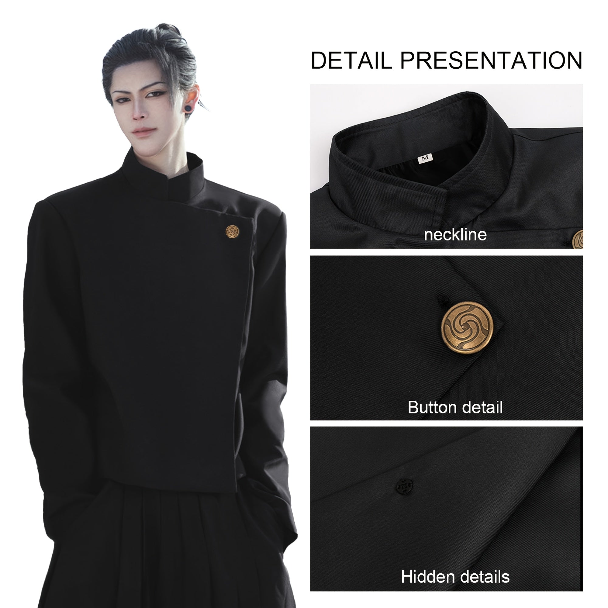 [Cosplay Costume Set] High School Satoru Cosplay Costume Uniform for Men Cosplay Outfit Set