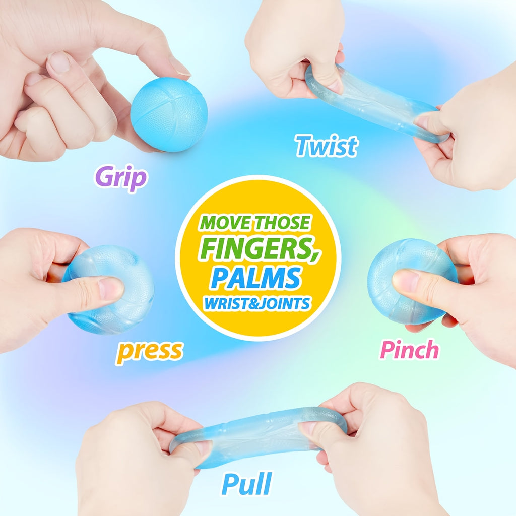 Squishy Stress Ball And Slow-Rising Butter Squishy Fidget Toys Set - 4-Pack Ultra-Soft Sensory Toys, Cute Pack for Kids And Adults, Desk Toy, Party Favors, And Gift Ideas