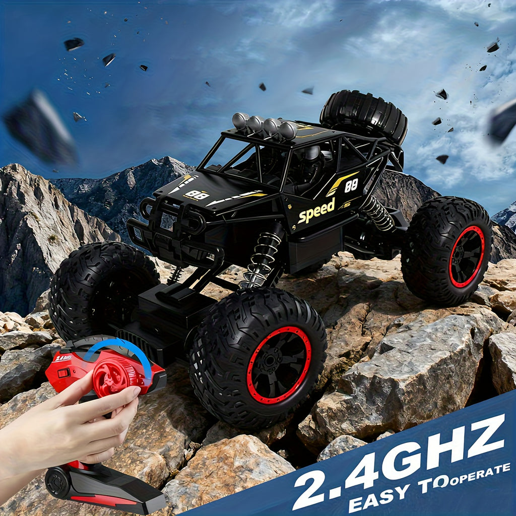 [Remote-Controlled Toy Cars] Large Remote-Controlled Cars, High-Speed Remote-Controlled Vehicles, Rechargeable USB Electric Toy Cars, High-Speed Remote-Controlled Racing Cars, All-Terrain Off-Road Trucks, Cool Toys, Gifts Suitable For Boys Over 6 Years Ol